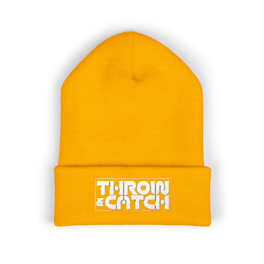 Throw & Catch Embroidered Cuffed Beanie